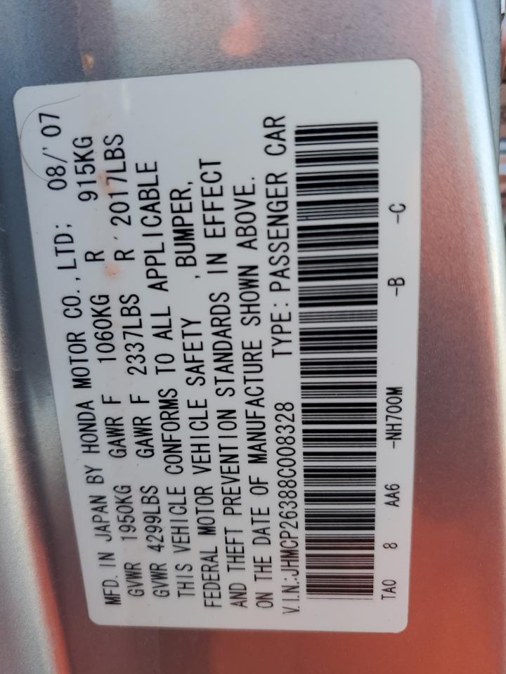 2008 HONDA ACCORD