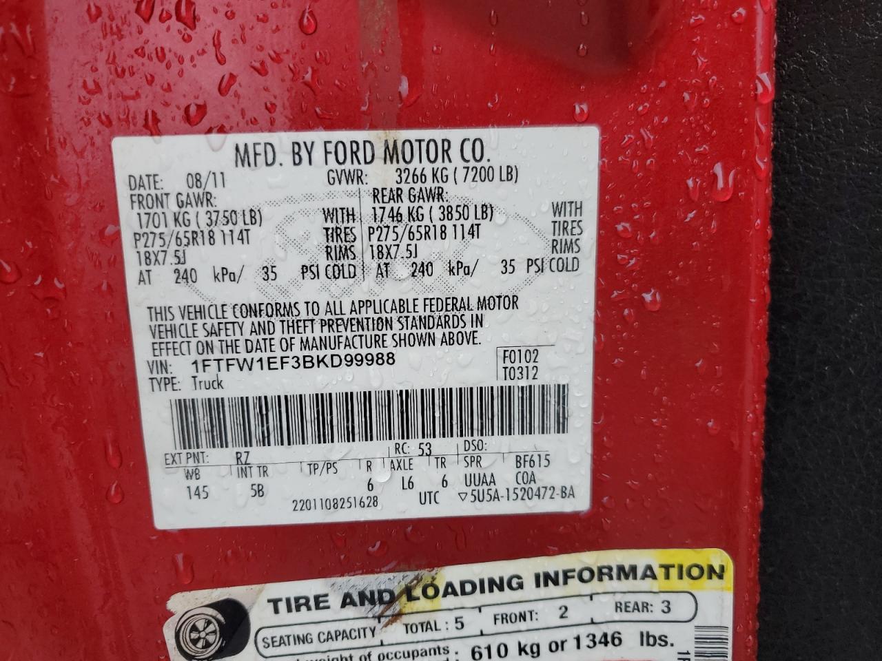 2011 FORD F-150