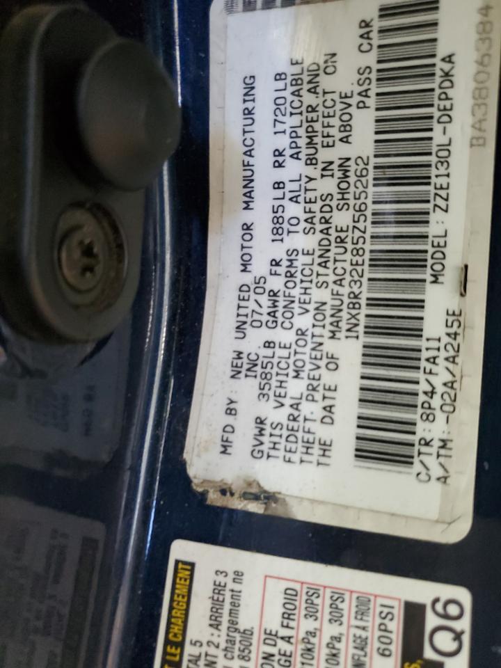 2005 TOYOTA COROLLA