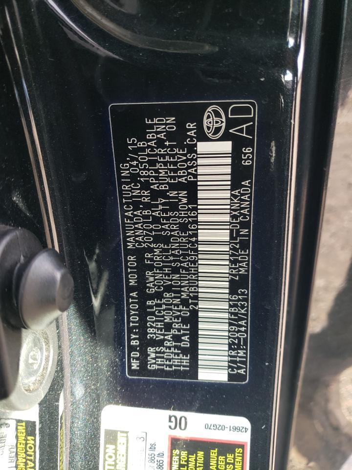 2015 TOYOTA COROLLA