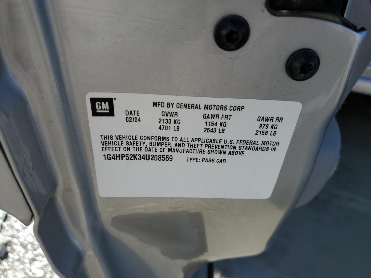 2004 BUICK Lesabre