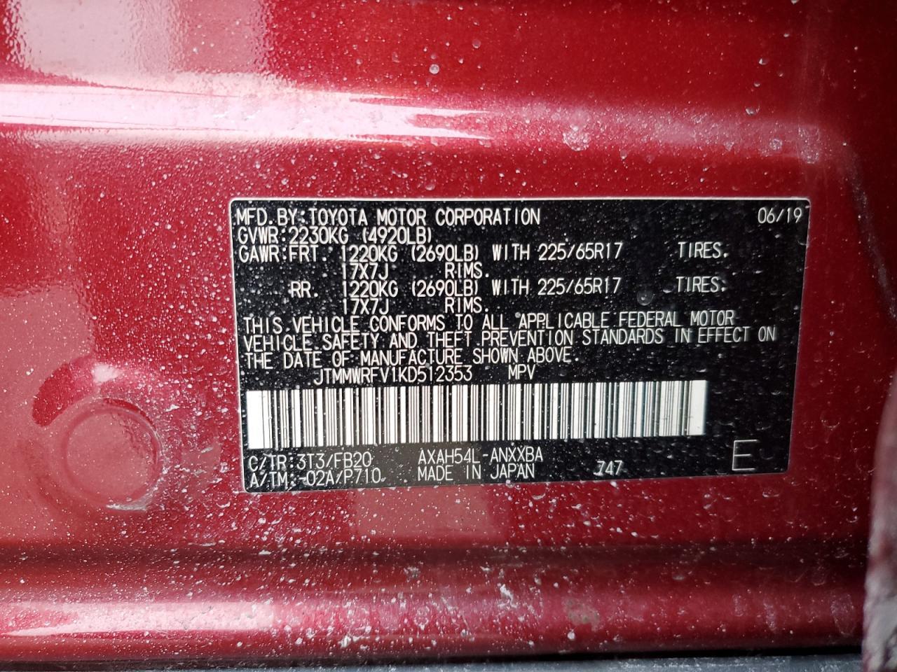 2019 TOYOTA RAV4