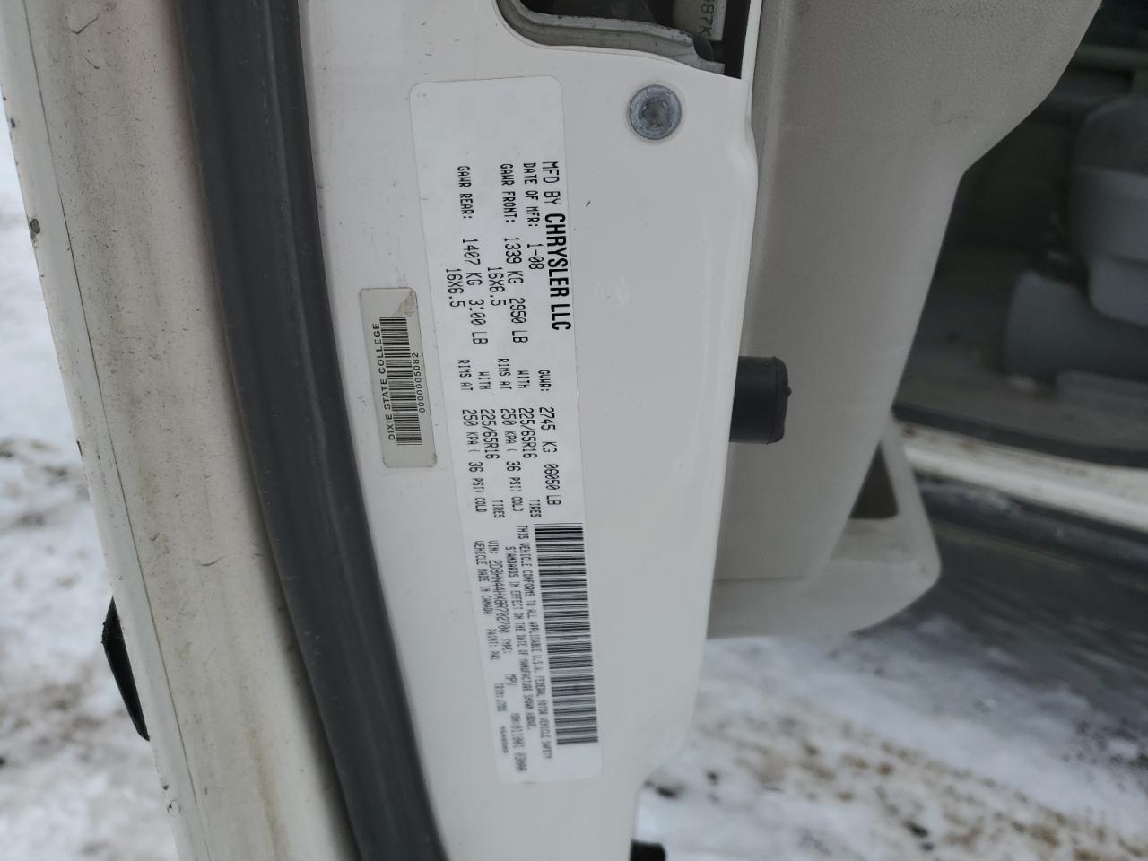 2008 DODGE GRAND CARAVAN