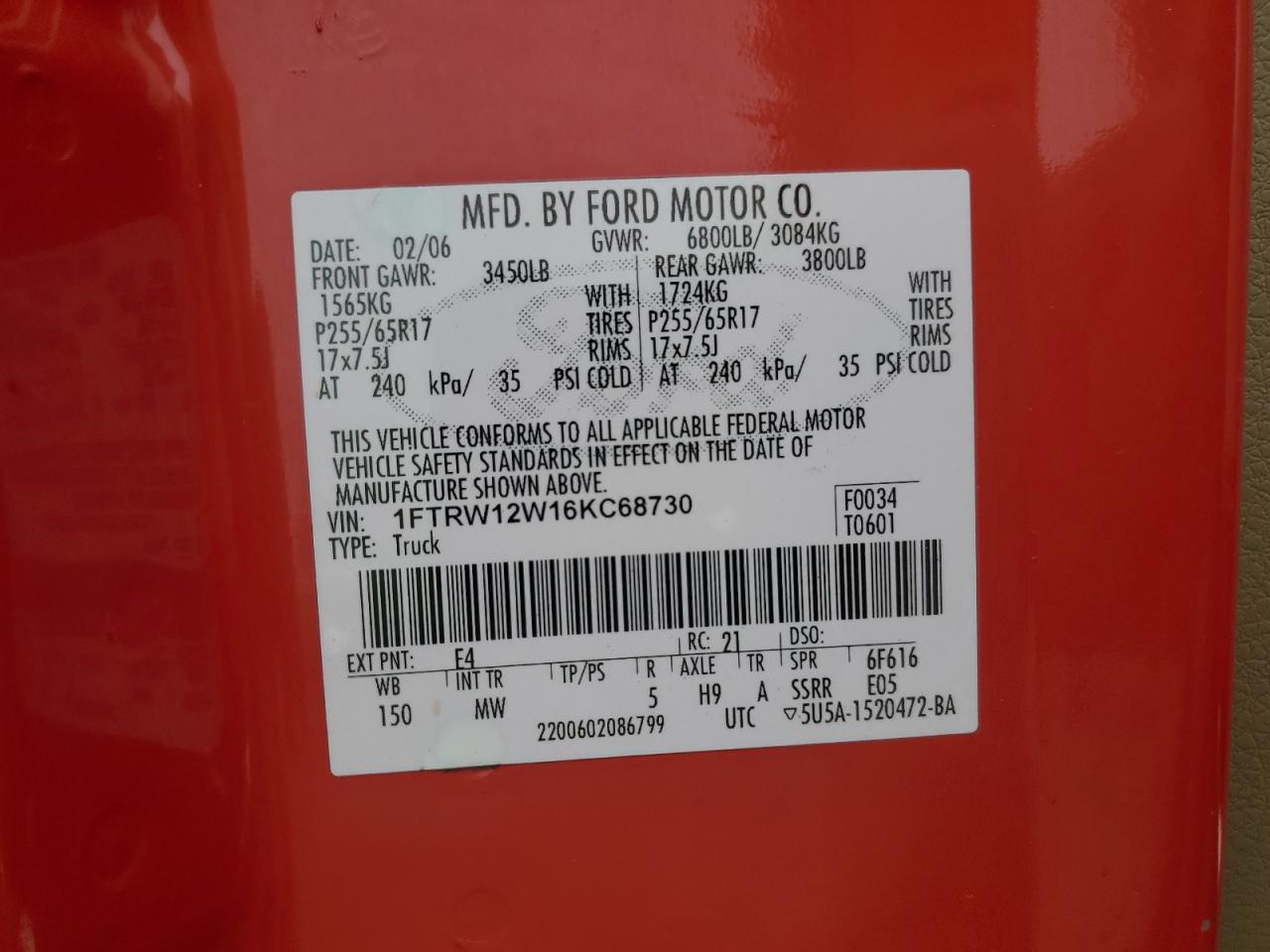 2006 FORD F-150