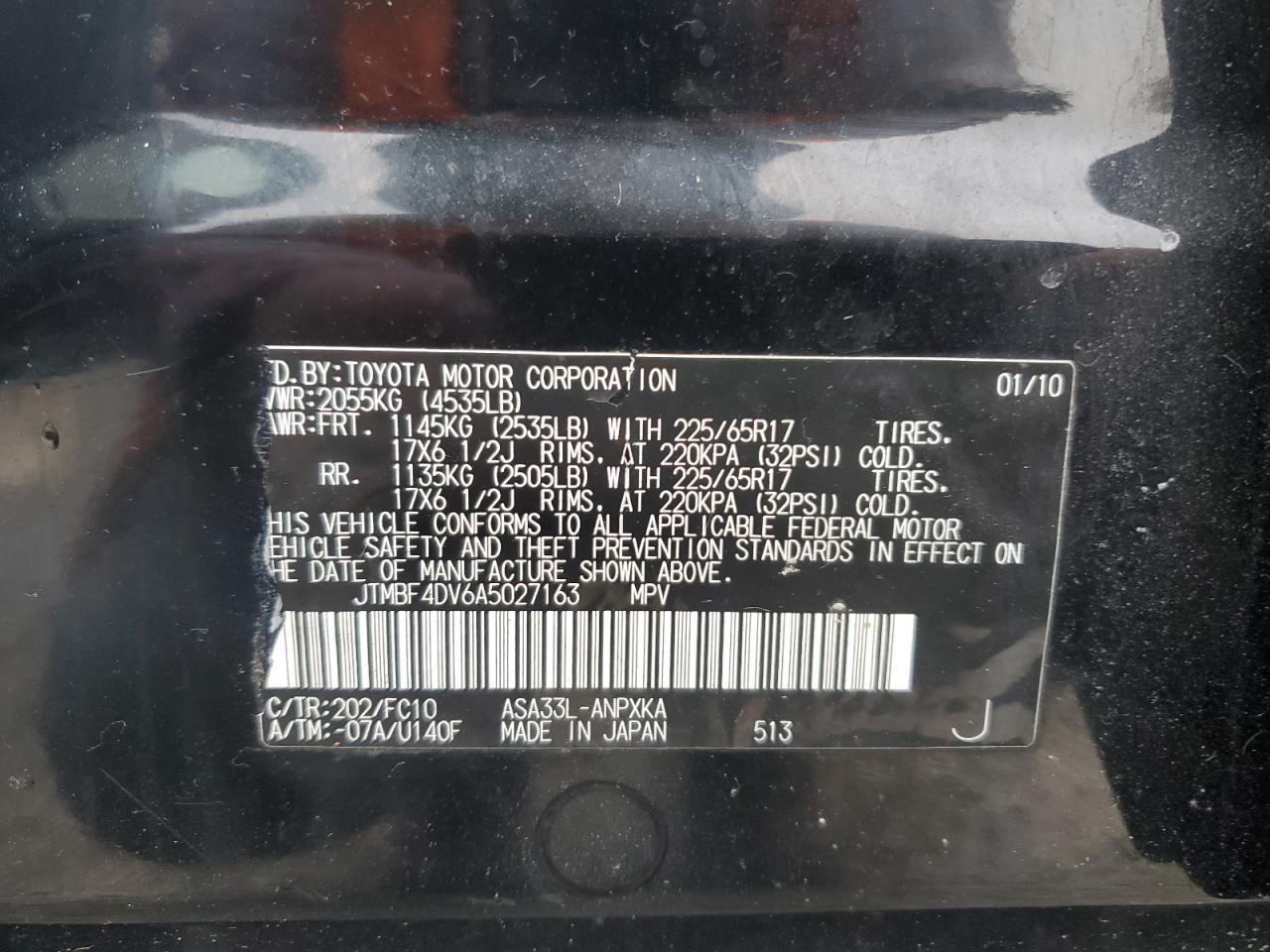 2010 TOYOTA RAV4