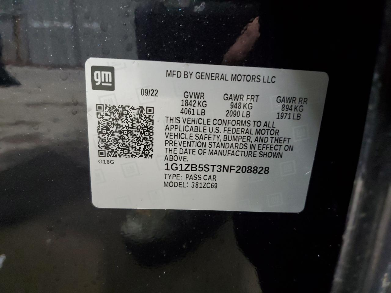 2022 CHEVROLET MALIBU