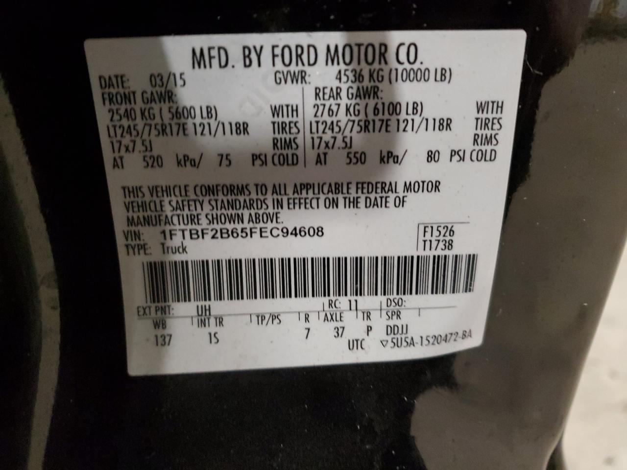 2015 FORD F-250