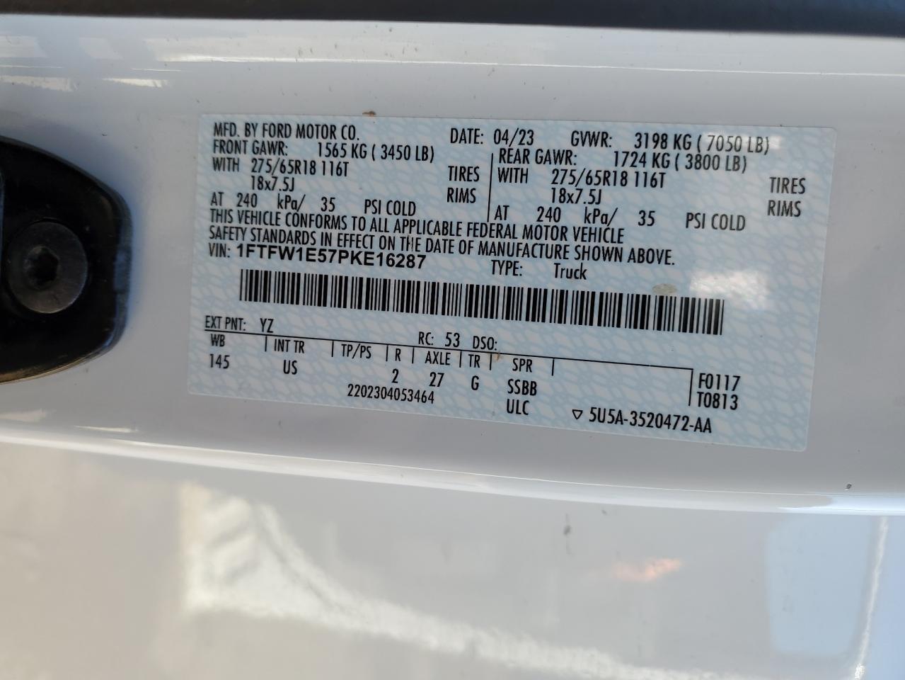2023 FORD F-150