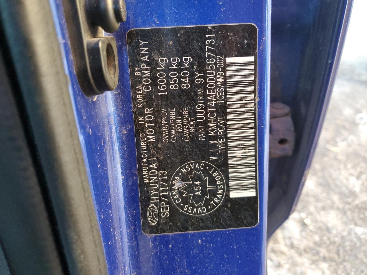 2013 HYUNDAI ACCENT