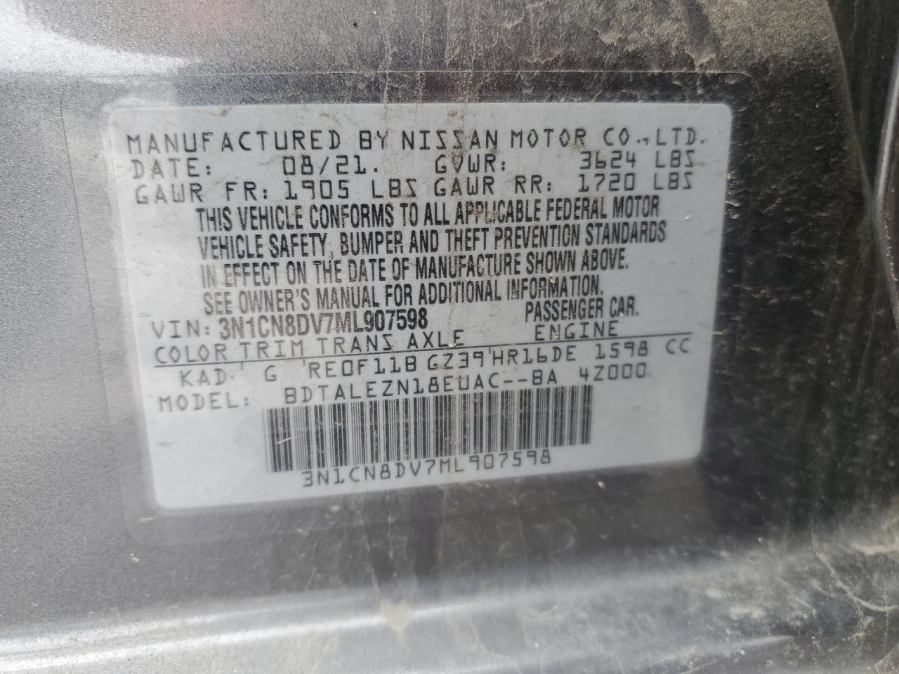 2021 NISSAN VERSA