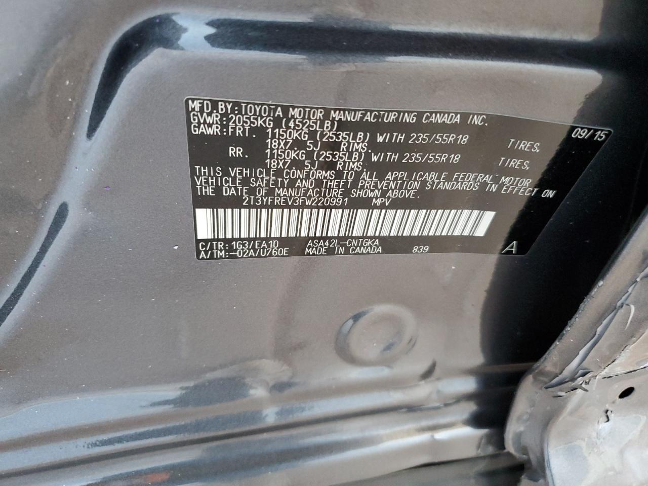 2015 TOYOTA RAV4