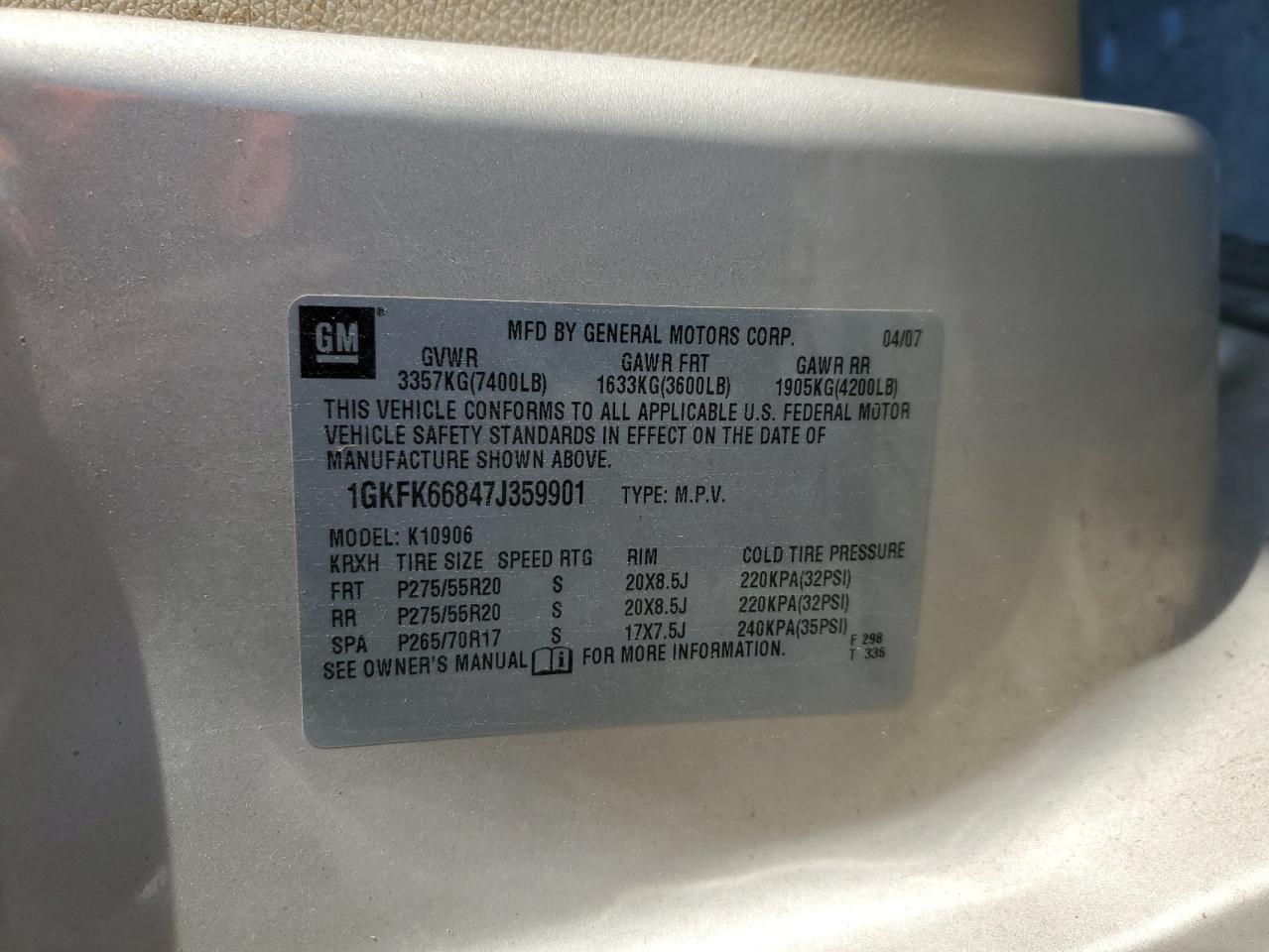 2007 GMC Yukon XL