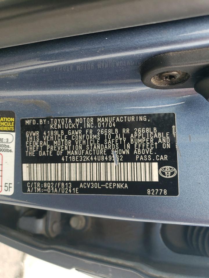 2004 TOYOTA CAMRY