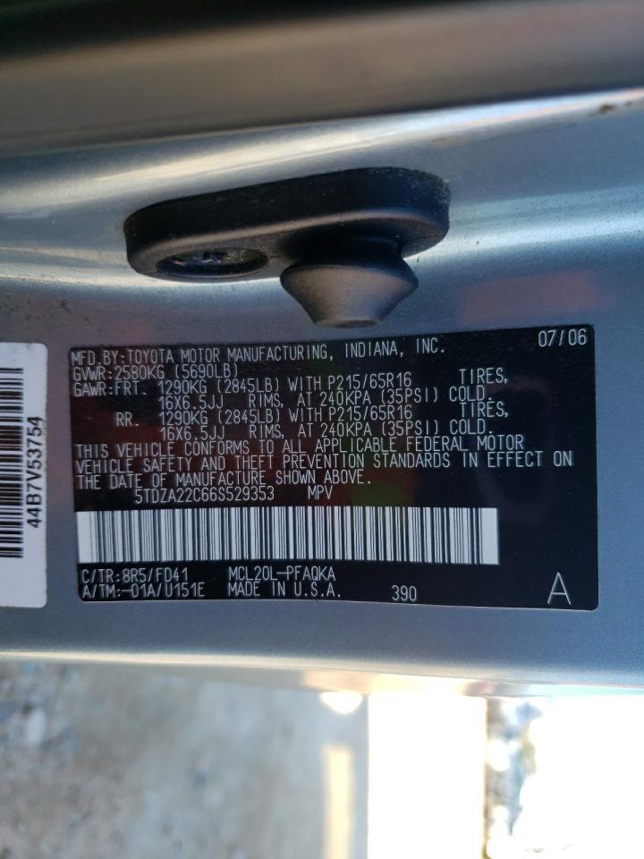 2006 TOYOTA SIENNA