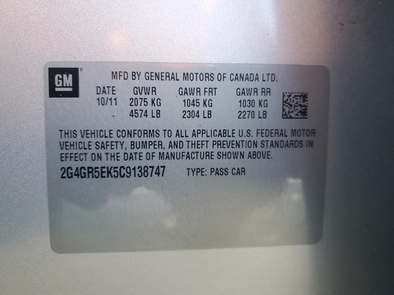 2012 BUICK Regal