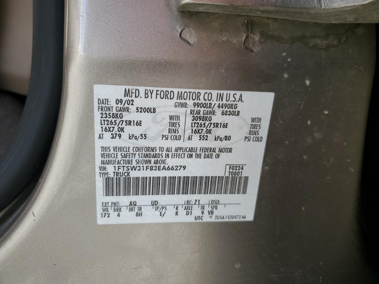 2003 FORD F-350