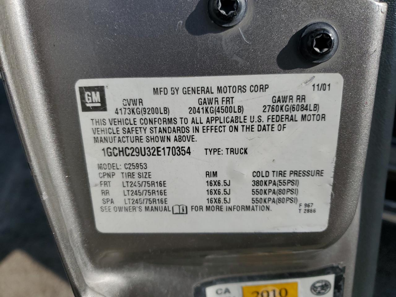 2002 CHEVROLET Silverado