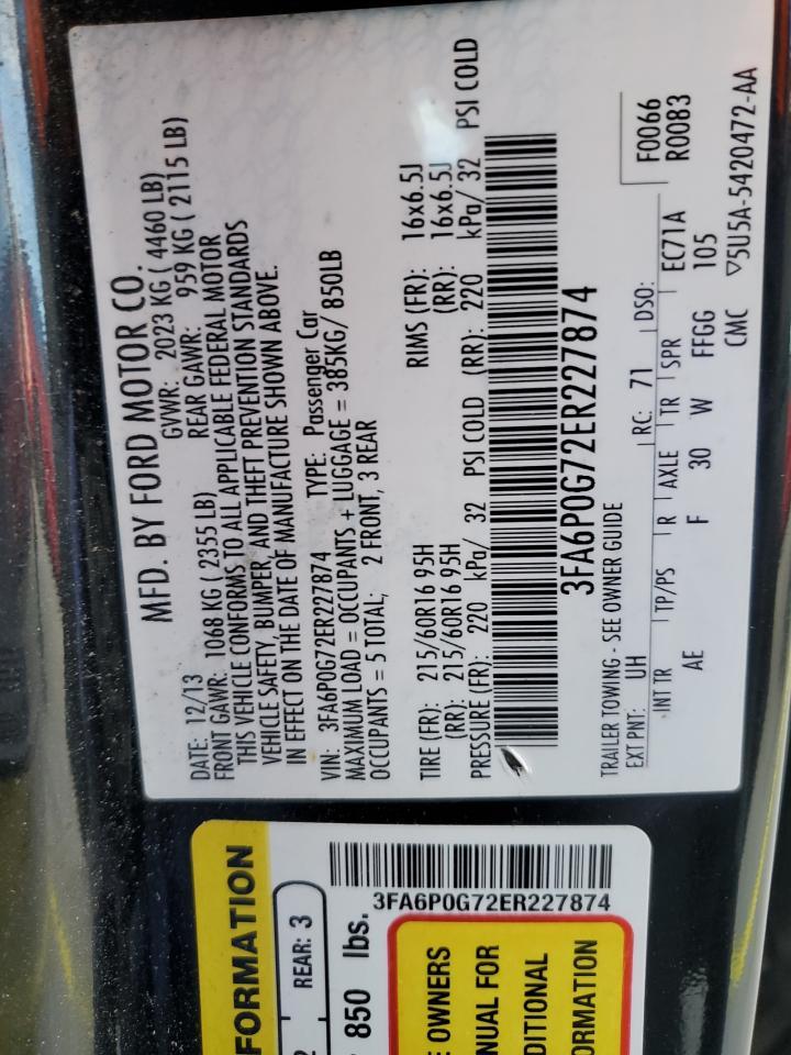 2014 FORD FUSION