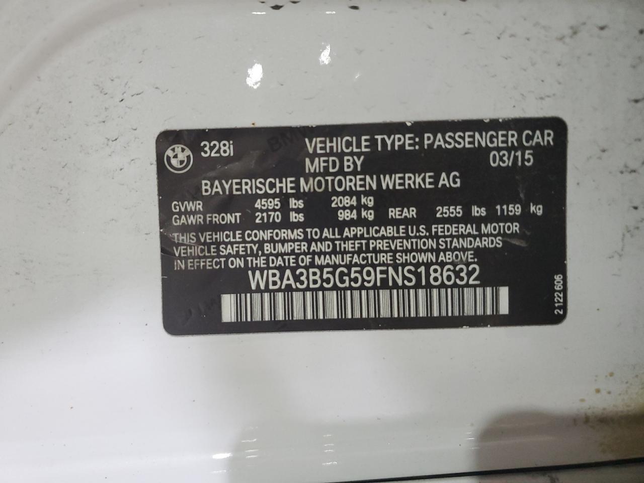 2015 BMW 3 SERIES