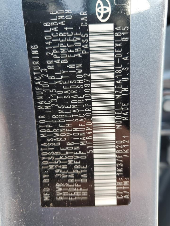 2024 TOYOTA COROLLA