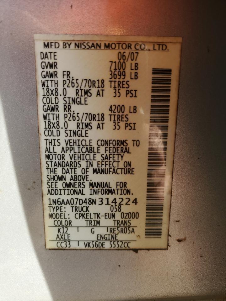 2008 NISSAN Titan