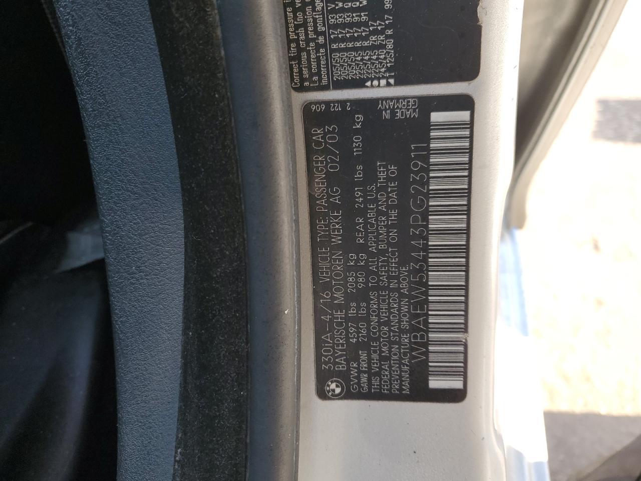 2003 BMW 3 SERIES