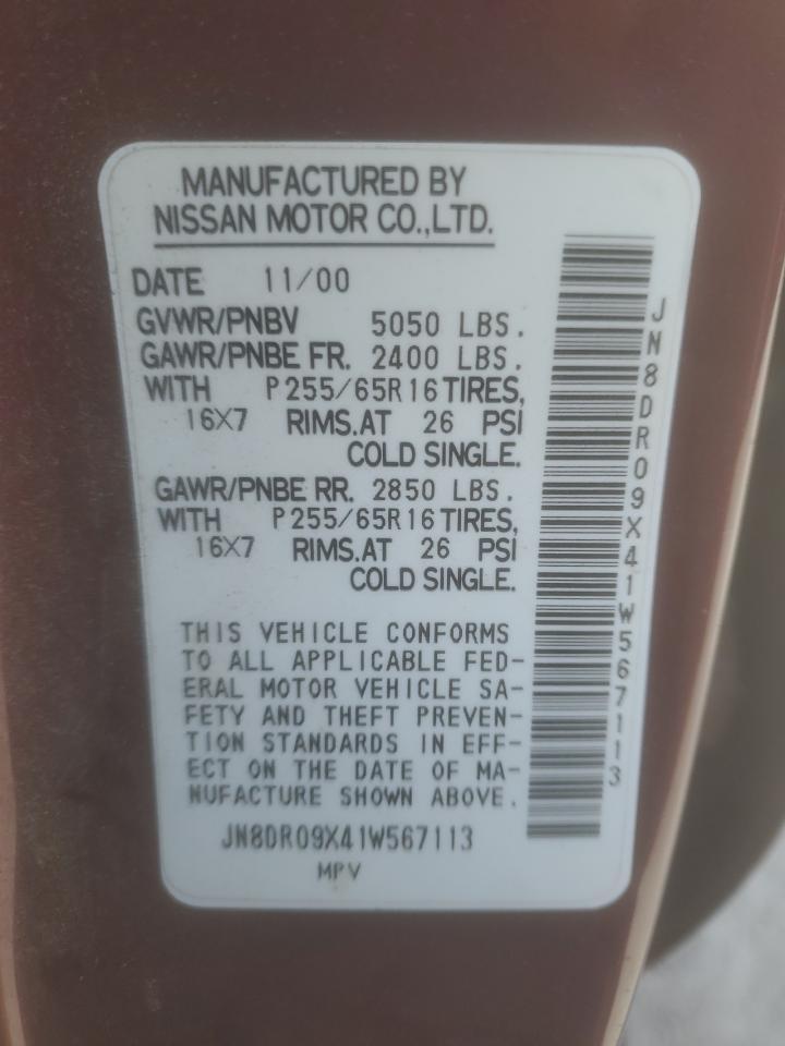 2001 NISSAN PATHFINDER