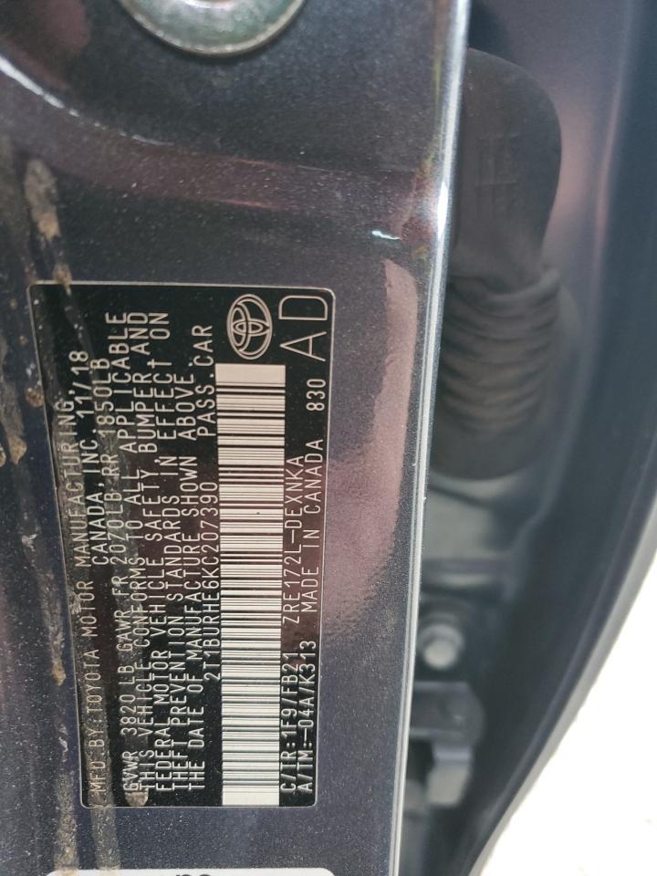 2019 TOYOTA COROLLA