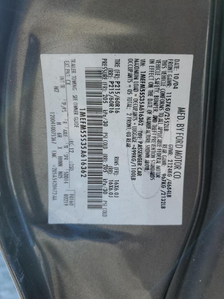 2005 MERCURY Sable