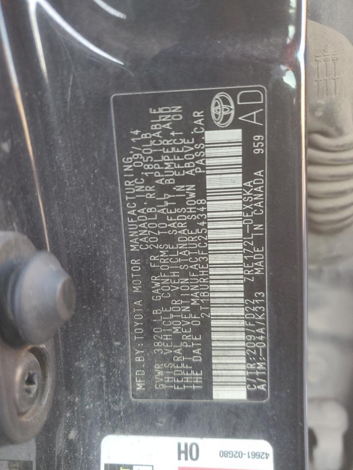 2015 TOYOTA COROLLA