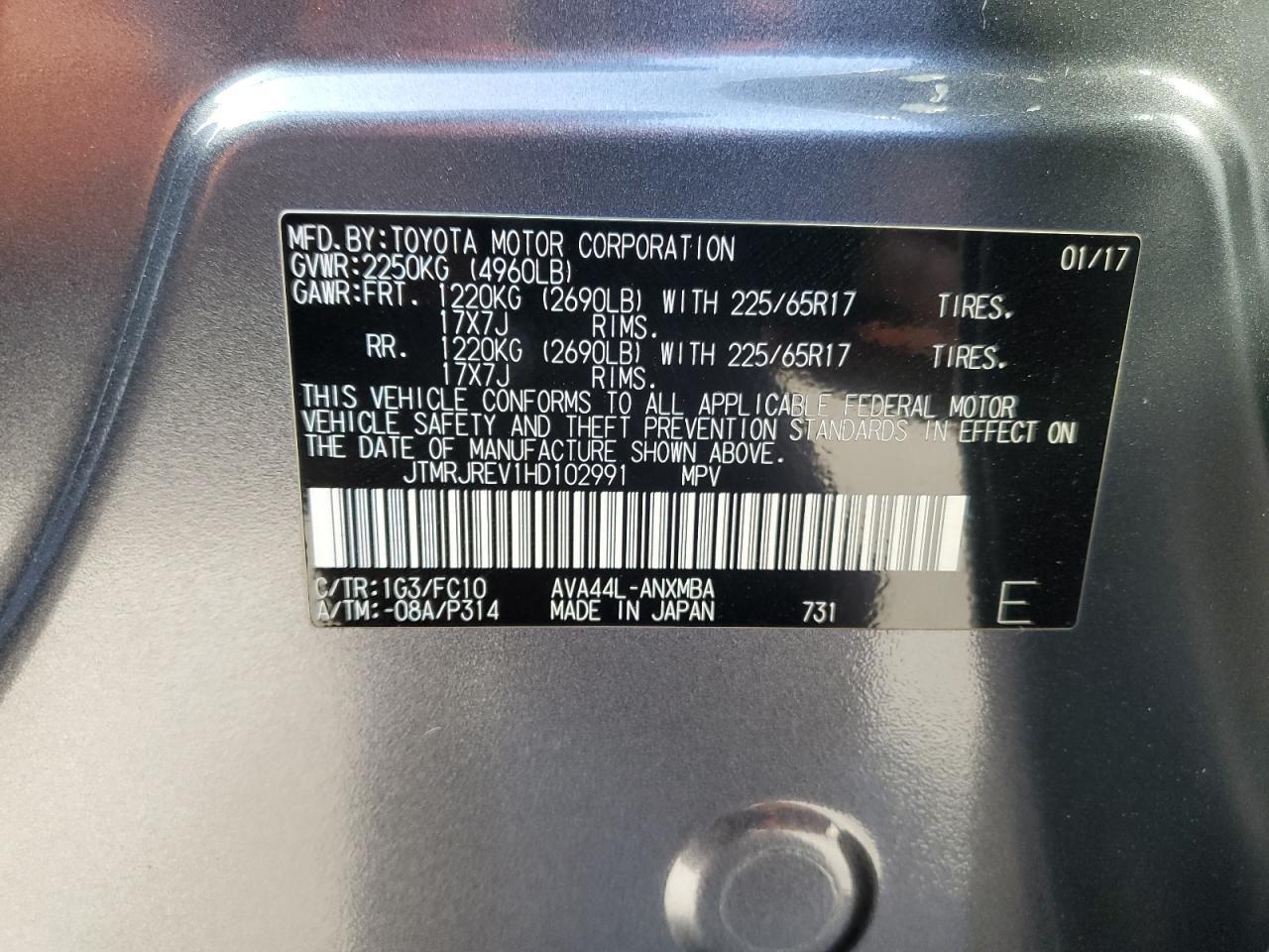 2017 TOYOTA RAV4