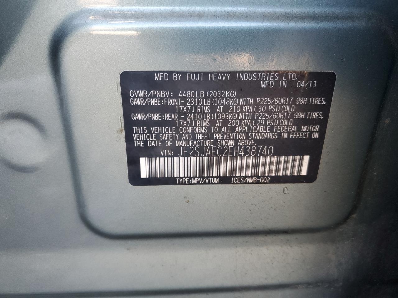 2014 SUBARU FORESTER