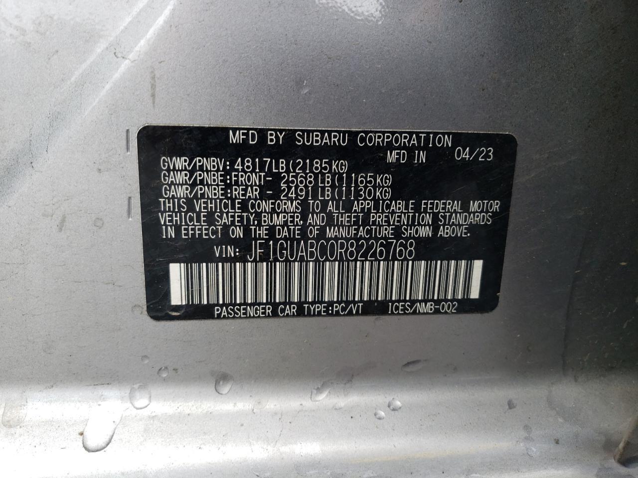 2024 SUBARU IMPREZA