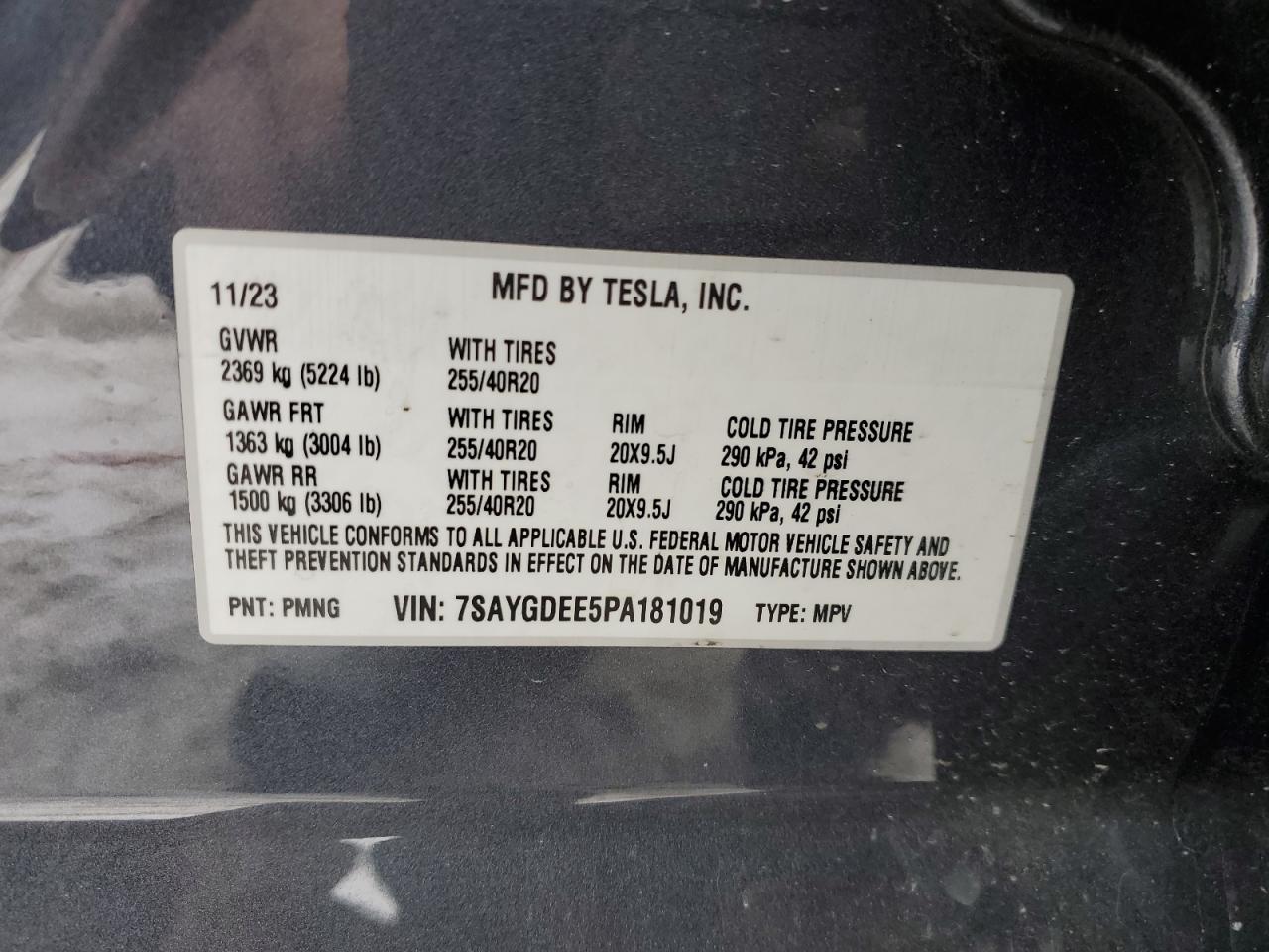 2023 TESLA MODEL Y