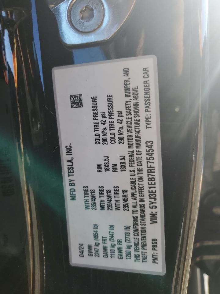 2024 TESLA MODEL 3