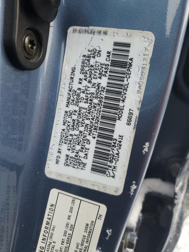 2002 TOYOTA CAMRY