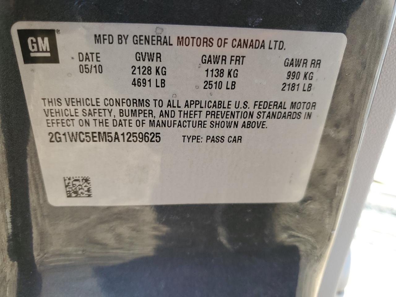 2010 CHEVROLET IMPALA