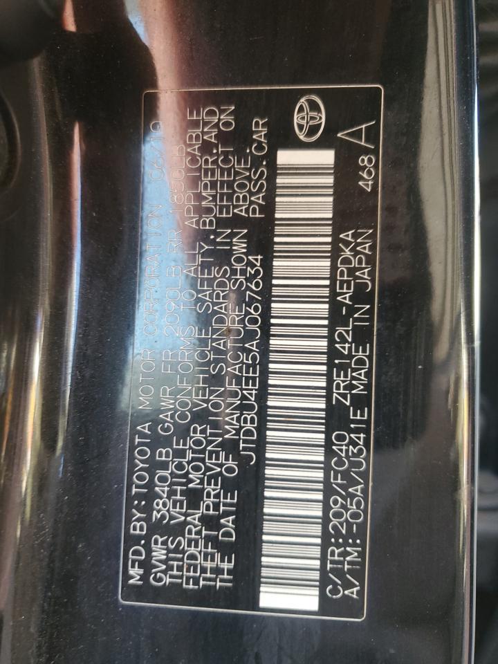 2010 TOYOTA COROLLA