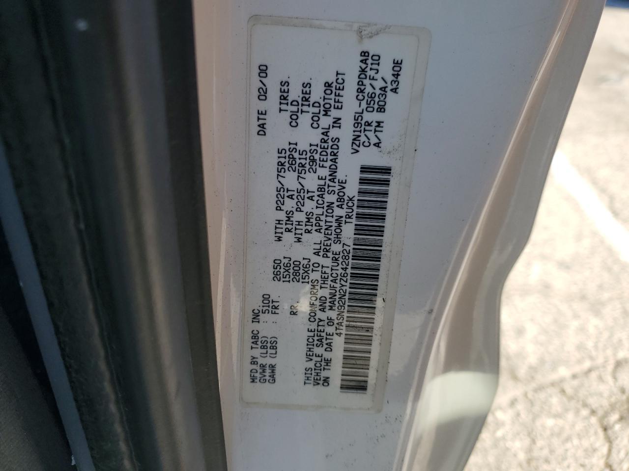 2000 TOYOTA TACOMA