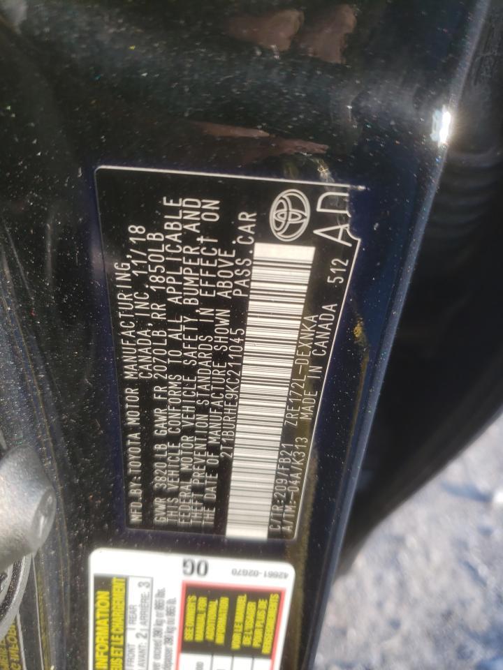 2019 TOYOTA COROLLA