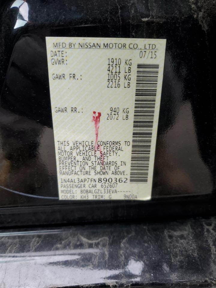 2015 NISSAN ALTIMA