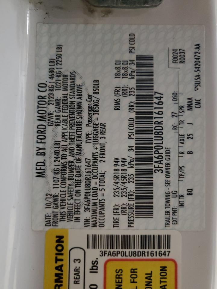 2013 FORD FUSION