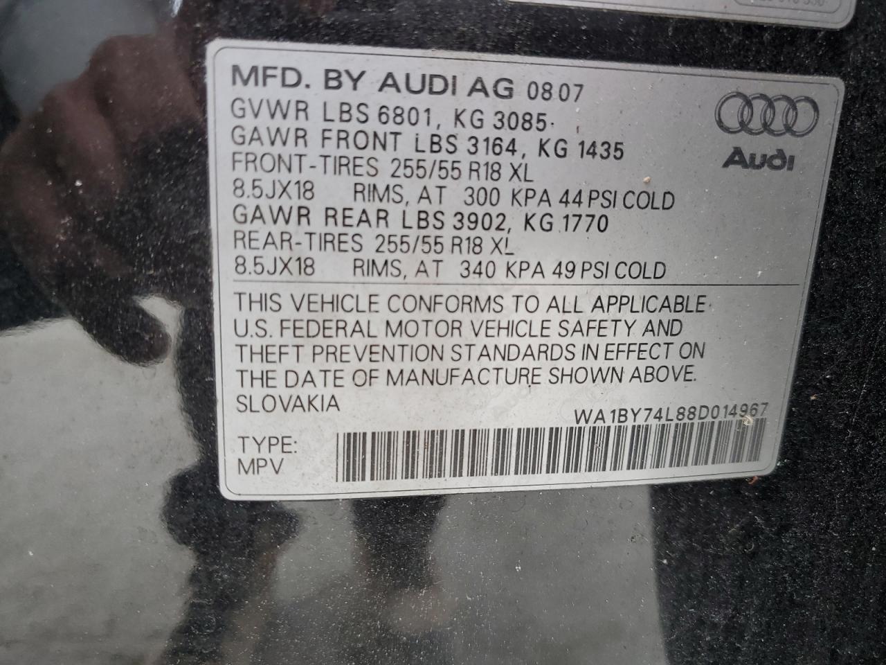 2008 AUDI Q7