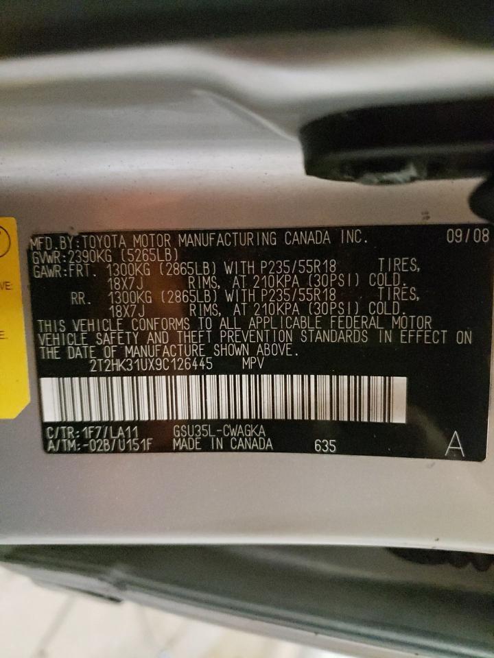 2009 LEXUS RX 350