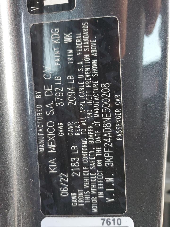 2022 KIA FORTE
