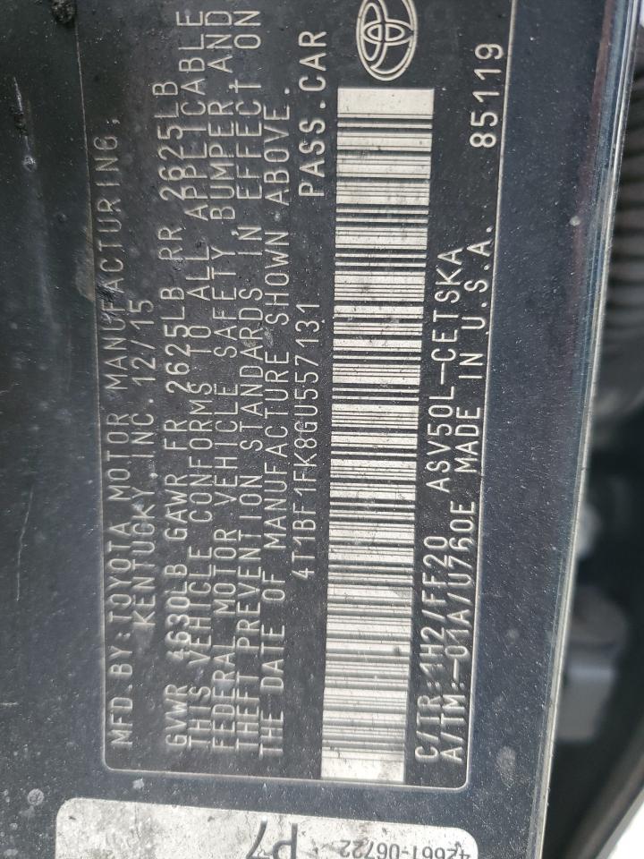 2016 TOYOTA CAMRY