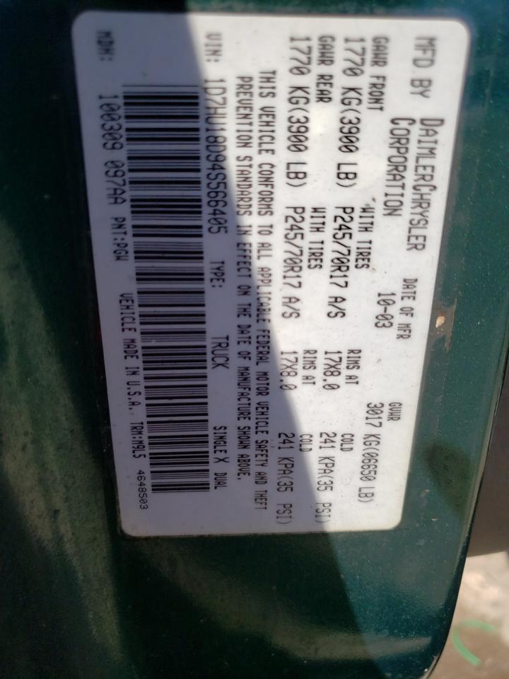 2004 DODGE RAM 1500