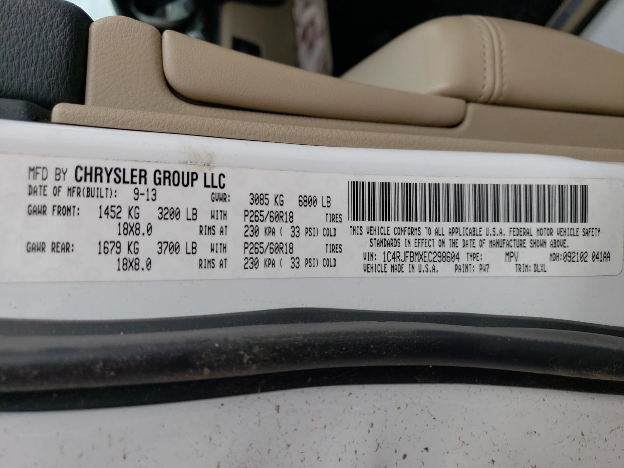 2014 JEEP Grand Cherokee