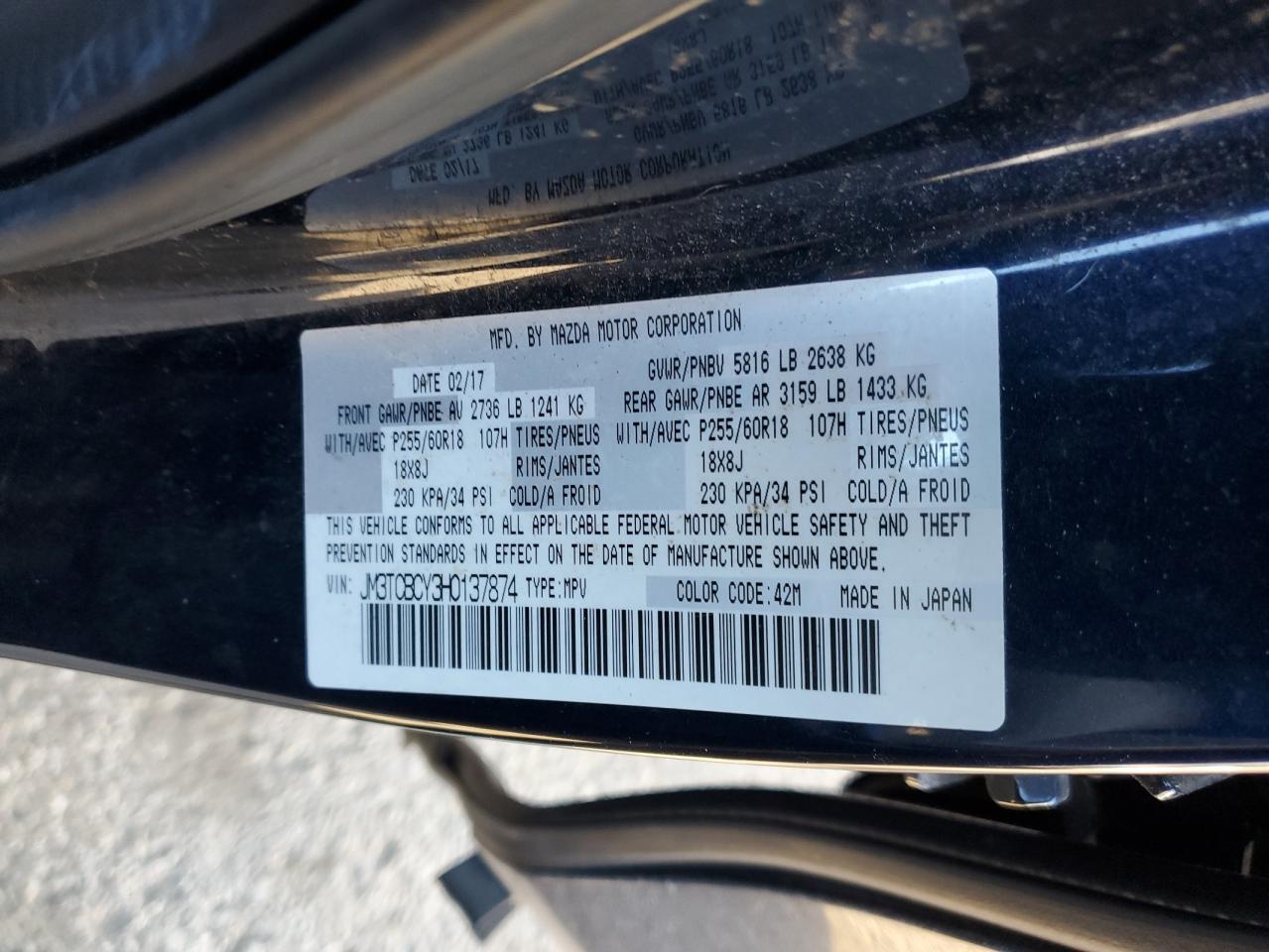 2017 MAZDA CX-9