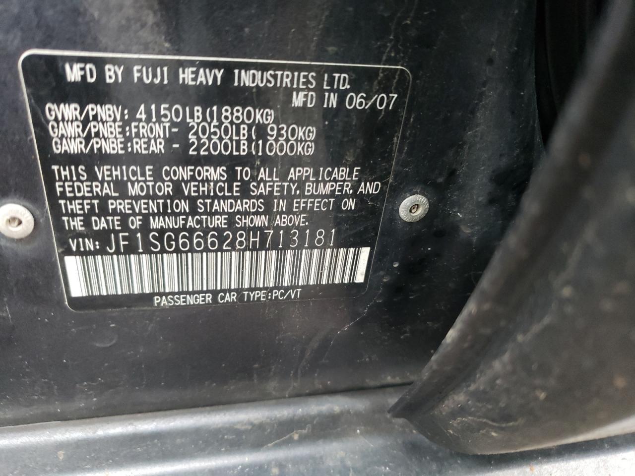 2008 SUBARU FORESTER
